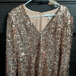 Sequin Gold Dress